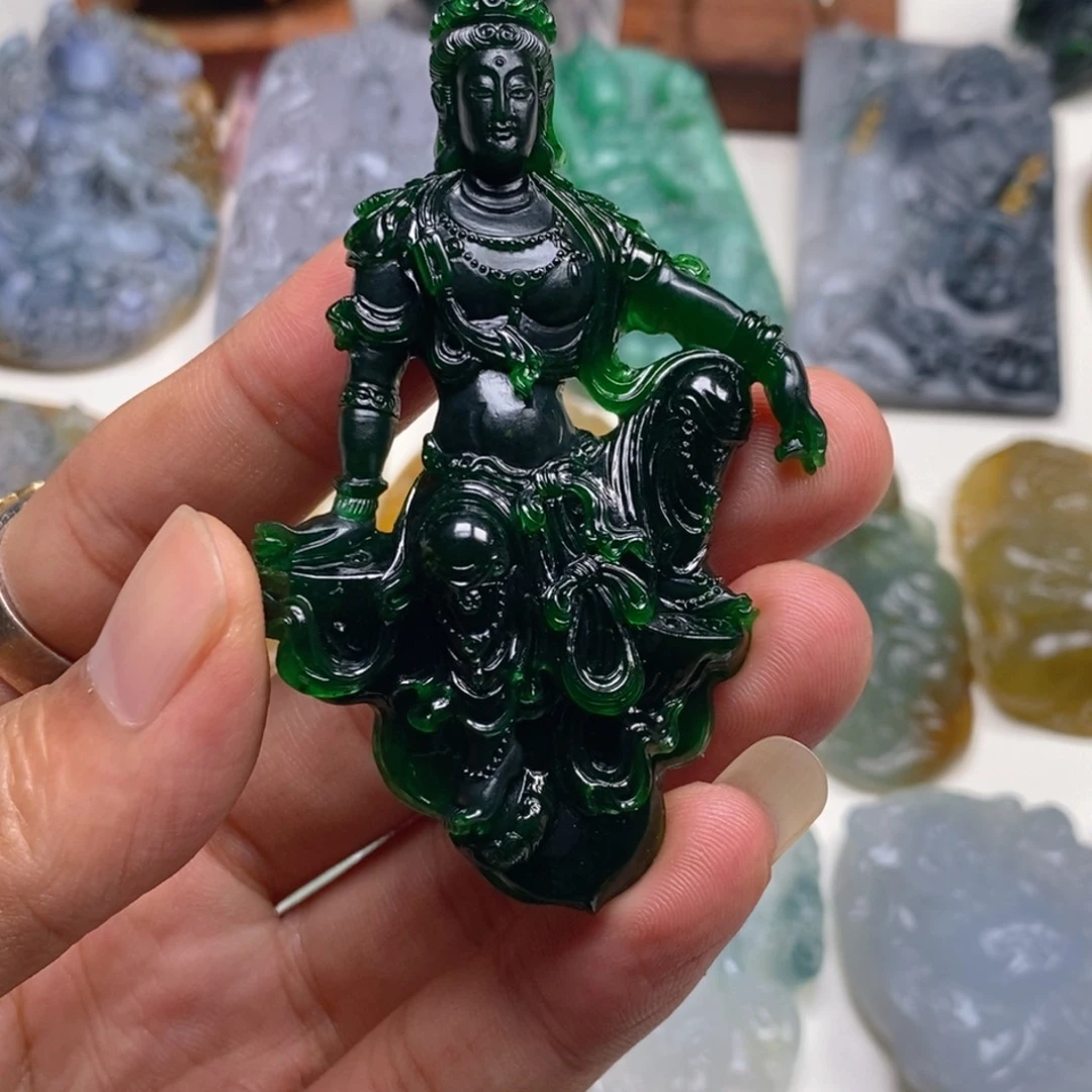 有***闲定制翡翠未镶嵌天然A货翡翠Z