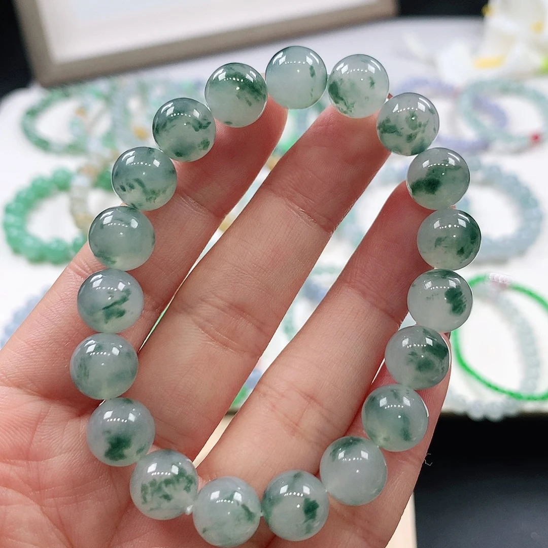翡翠未镶嵌手链10mm