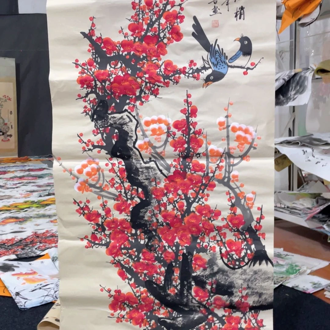 国画国画作品画心一张