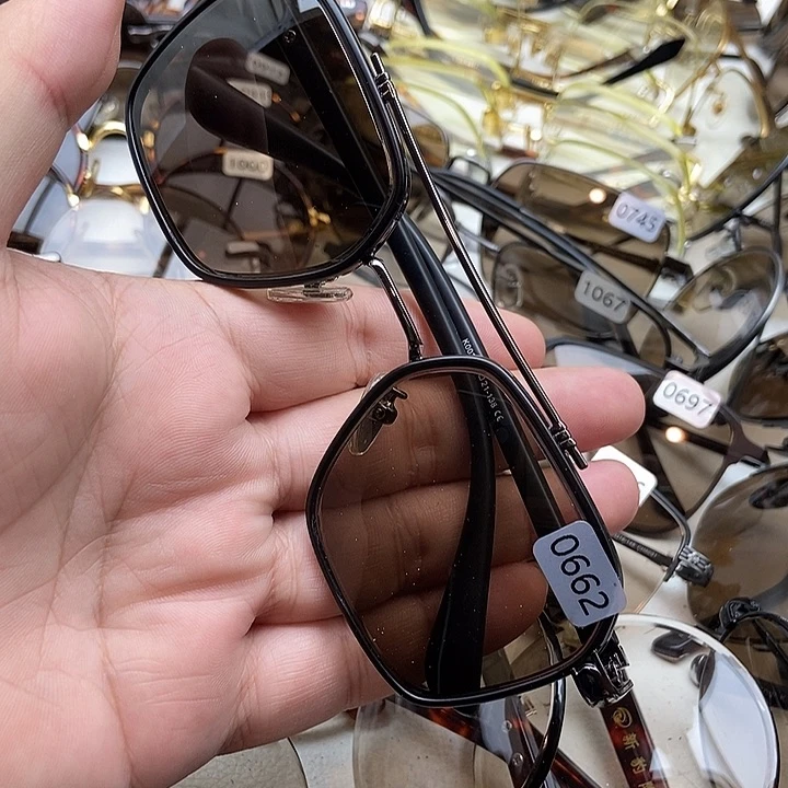 方形天然水晶石头眼镜