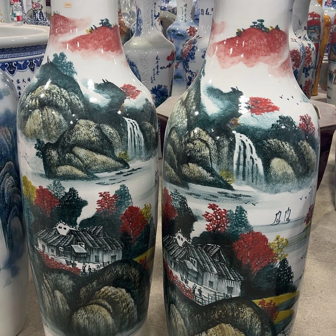 快***哉景德镇大花瓶摆件