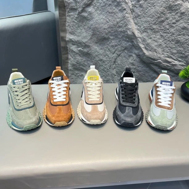 980早秋新款时尚透气百搭网面鞋舒适运动鞋休闲男鞋阿甘鞋男潮鞋