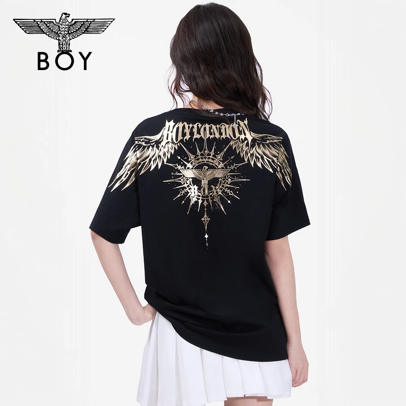 BOY LONDON中性款时尚潮流百搭通勤针织短袖T恤N01906