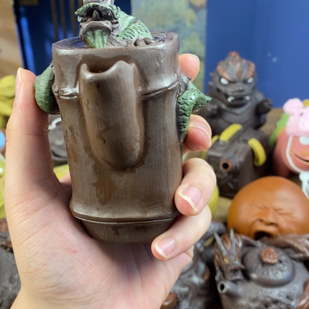 茶壶紫砂紫砂 龙壶