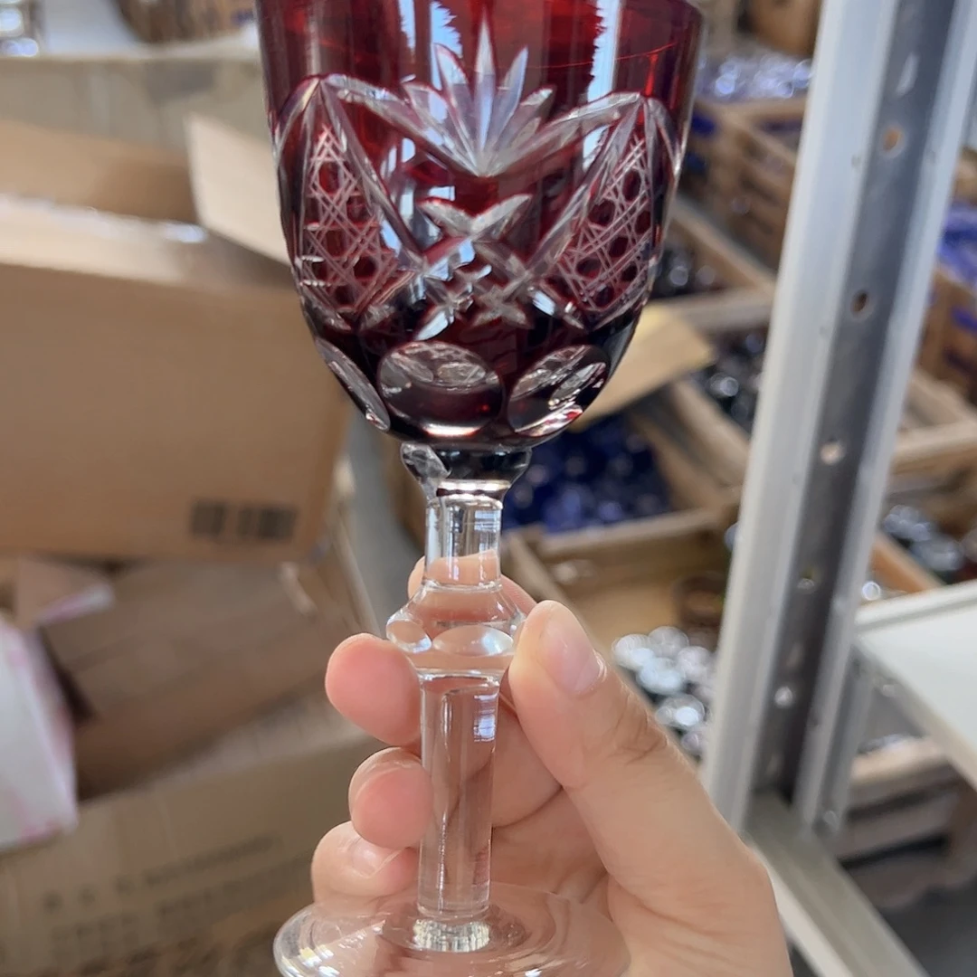 水晶玻璃平底款微瑕一个