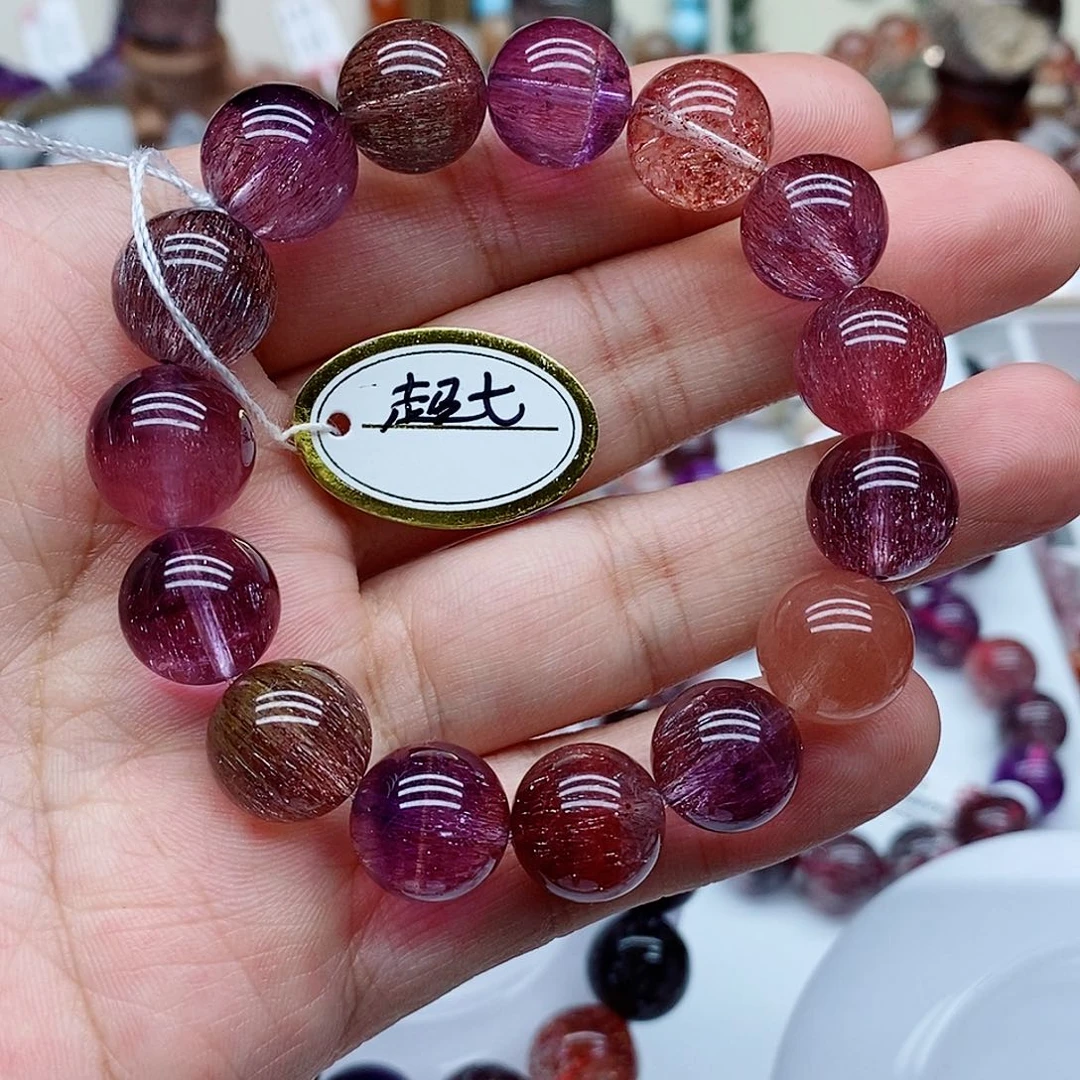 水晶手链未镶嵌M****达仙女超12.5mm42.4克