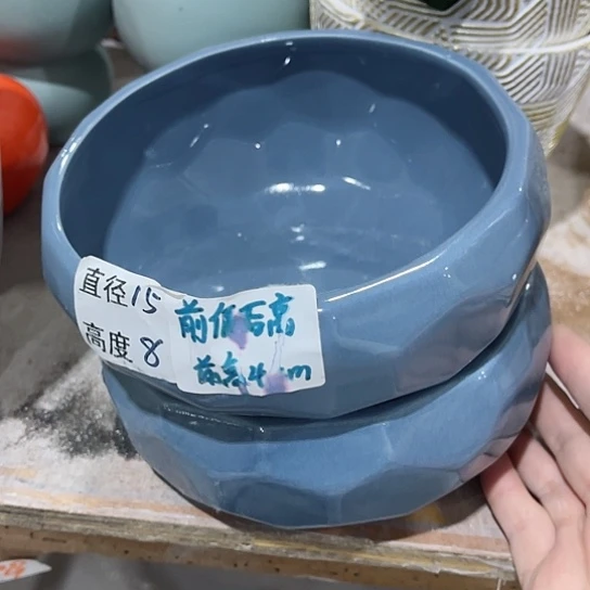 多肉绿植陶瓷花盆9.9包邮，有孔