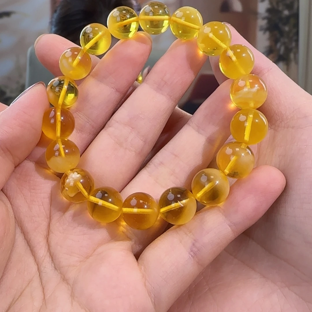 沸***5蜜蜡未镶嵌手串1111111111111