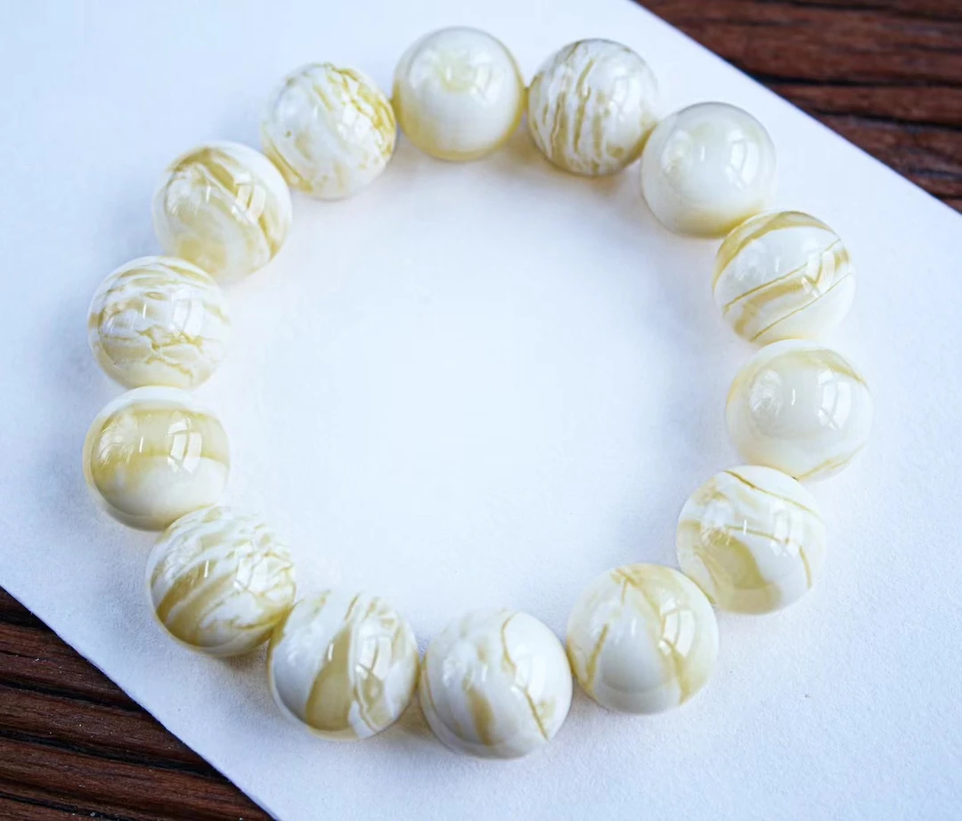 同料 16.2mm 俄料精品同料圆珠手串，纹路妖孽虎皮顺纹32.3克