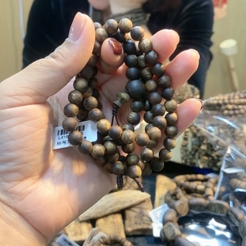 沉香手串1****1棋楠圆珠长串0.7/18克多样性发一