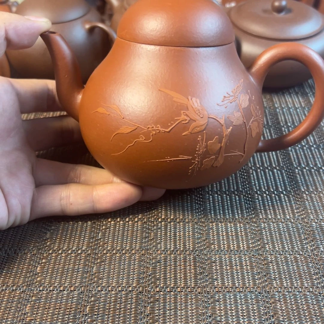 紫砂茶壶宜兴原矿紫砂壶350毫升容量