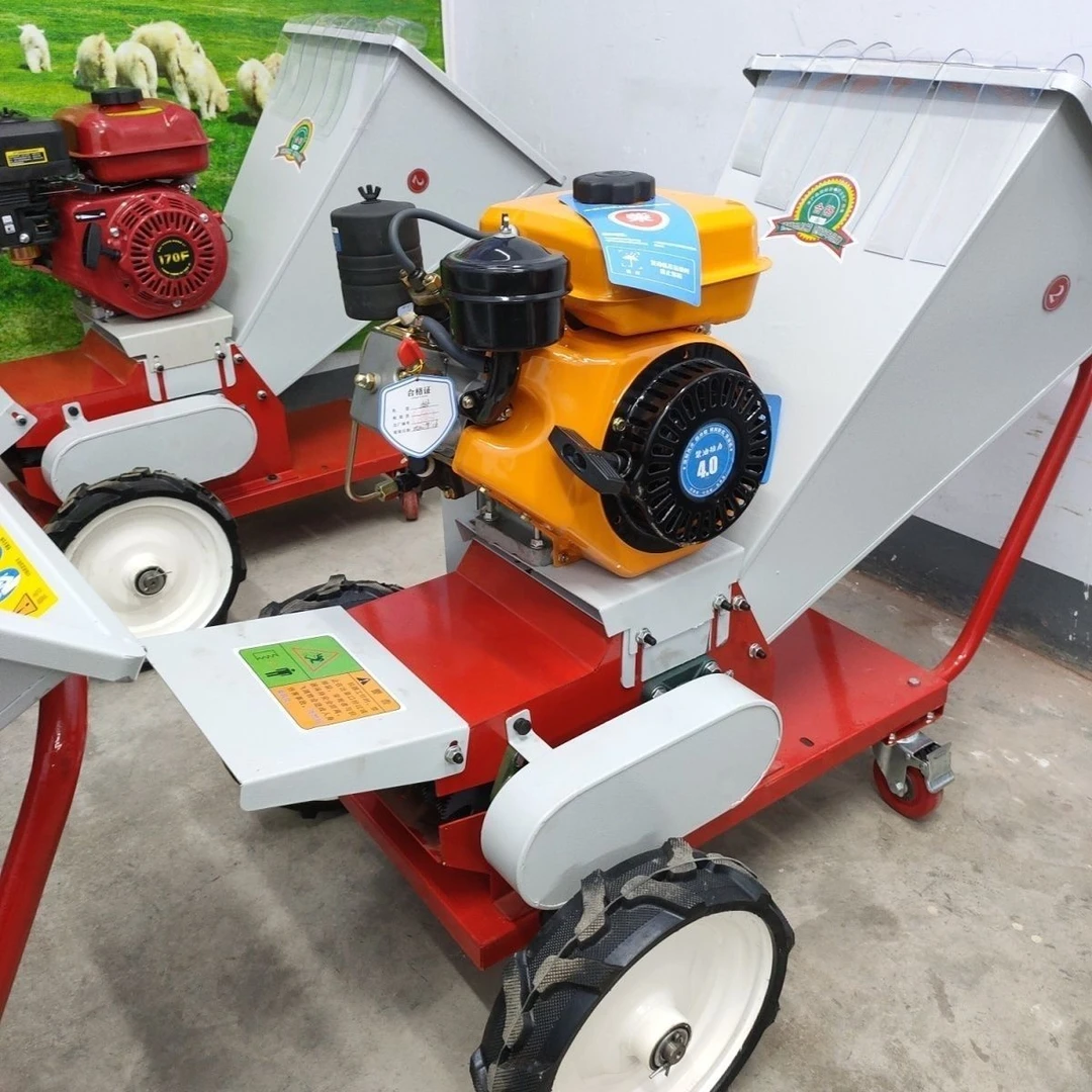 便携式移动车载铡草机机款机干湿两用秸秆树枝粉碎