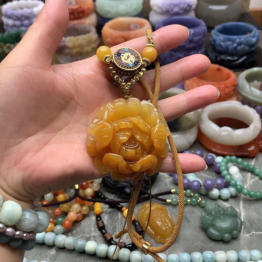 毛衣链未镶嵌石英质玉