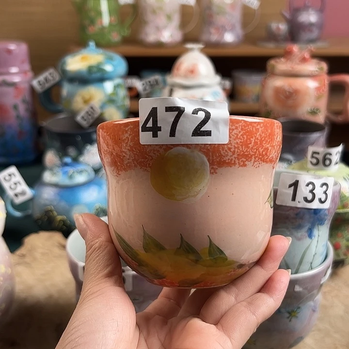 景德镇陶瓷手绘作品472微瑕