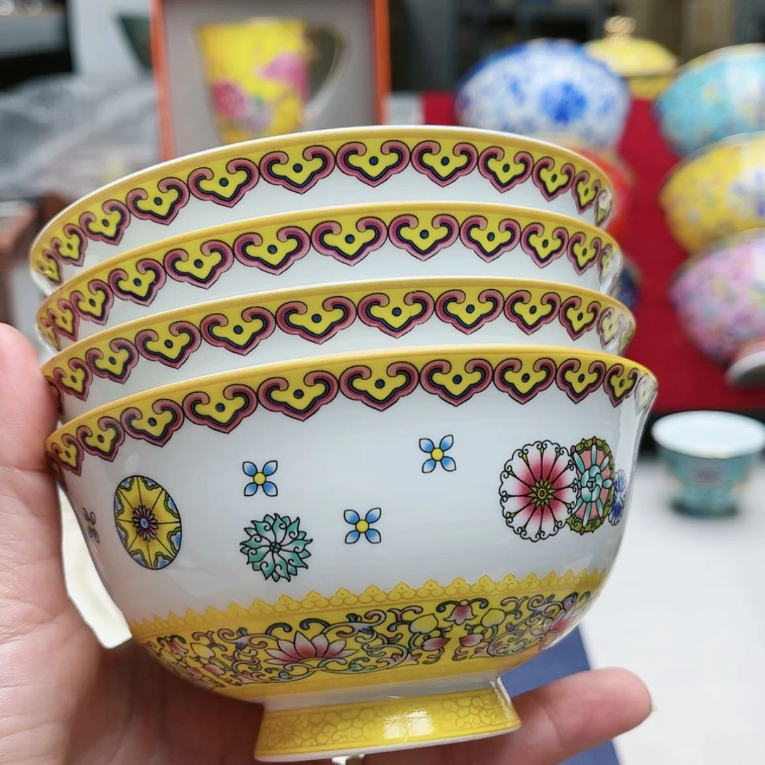 【闪购商品】珐琅4.5寸4个………………