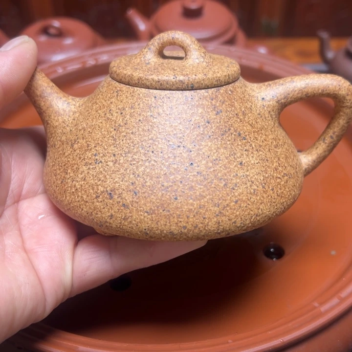 紫砂茶壶宜兴原矿金丝楠木