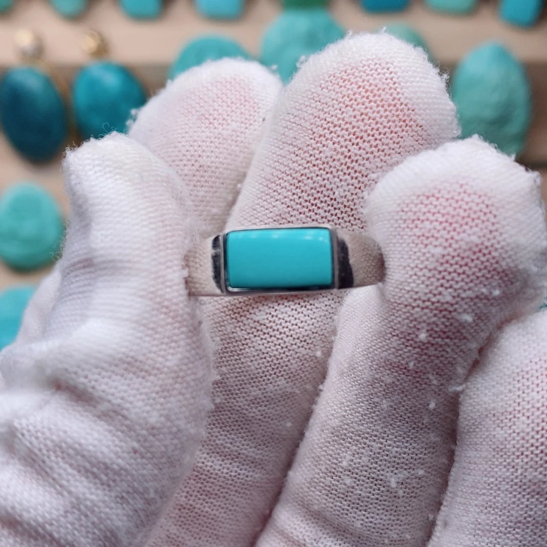 绿松石银S925镶嵌挂件