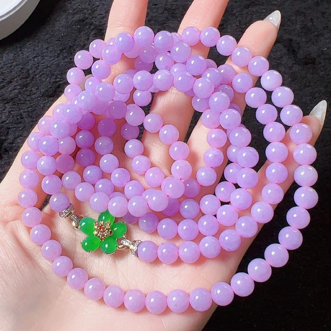 翡翠颈饰18K金镶嵌签收后24小时鉴赏期，过时不退