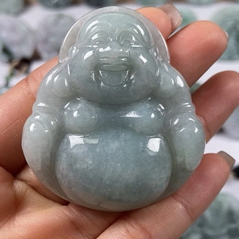 翡翠颈饰未镶嵌大佛福利