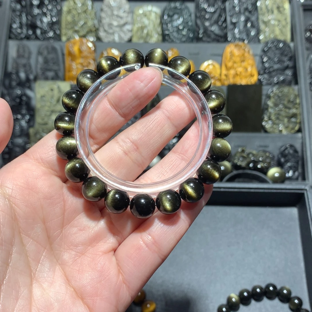 黑曜岩手串未镶嵌.****子