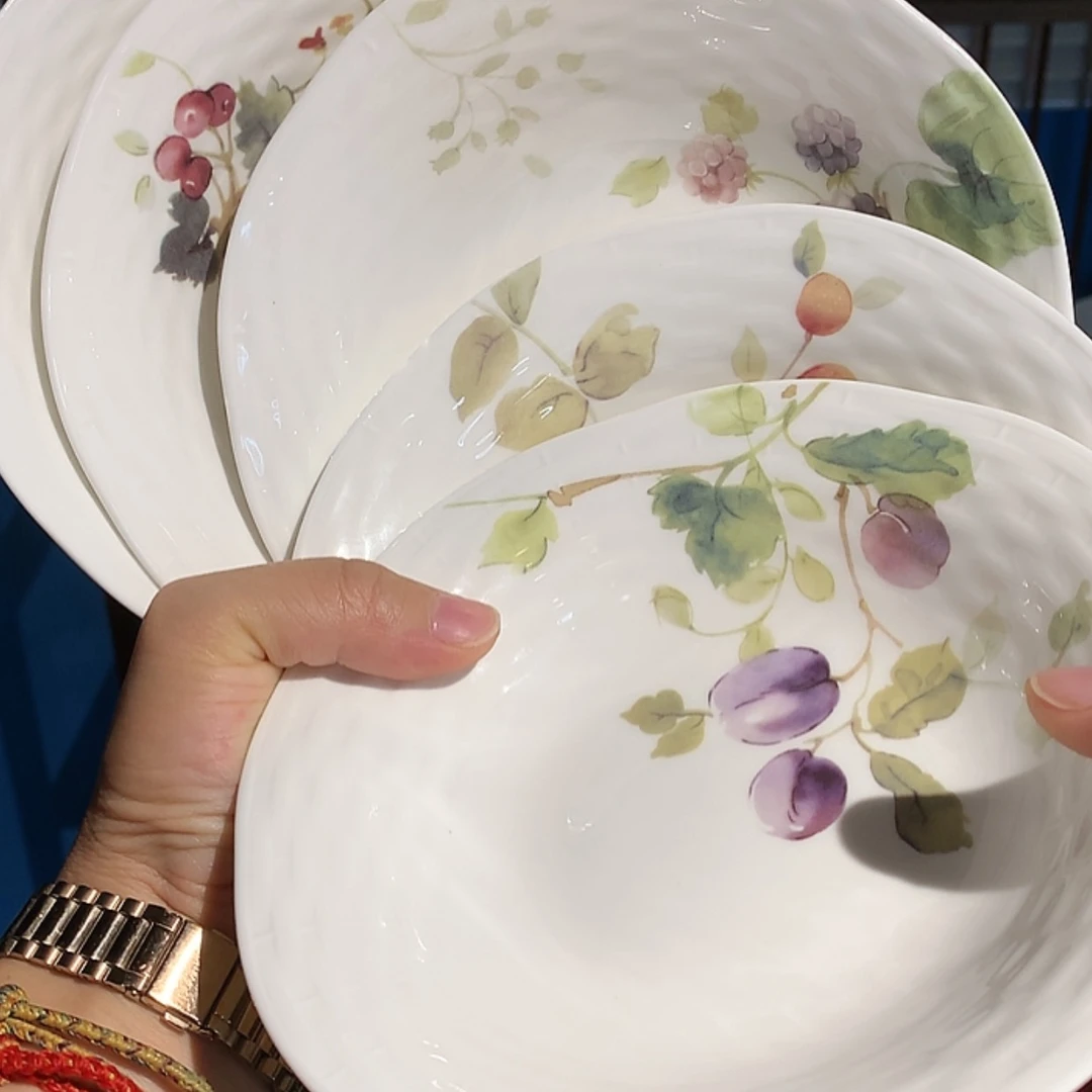 【闪购商品】瓷片五个麦片碗