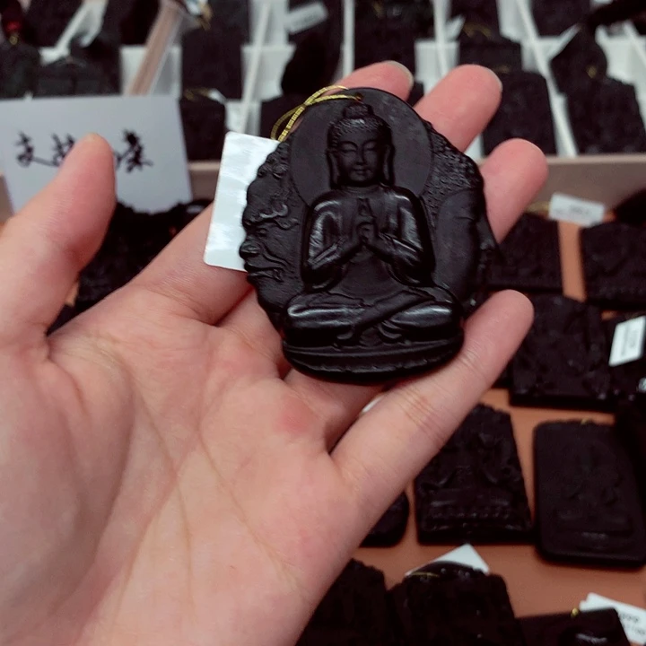 天然缅料a货钢琴黑特色题材挂件