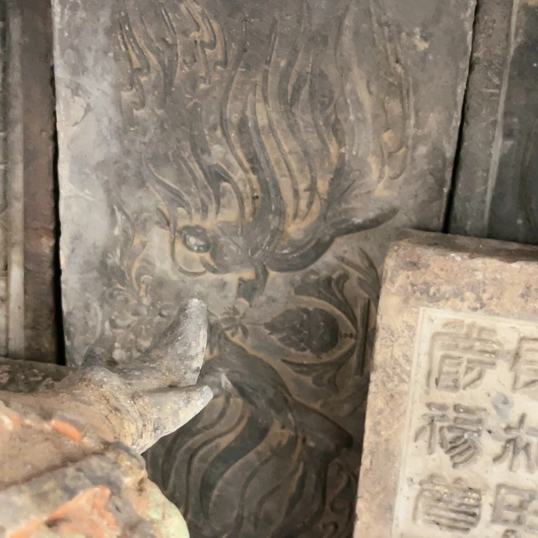 瓦当摆件摆件茶的陶瓷八*妈