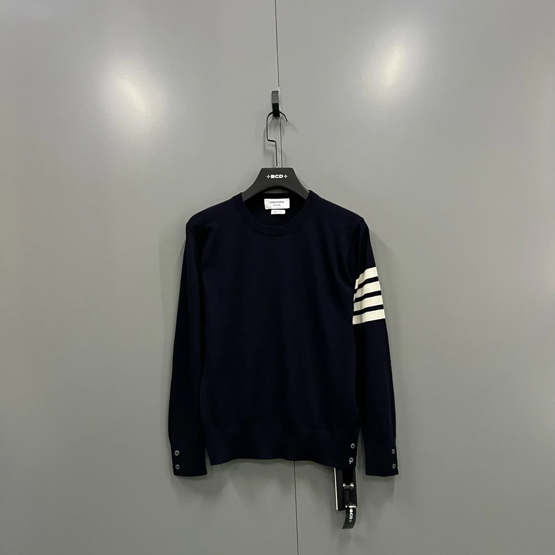 95新 THOMBROWNE  TB 经典四条纹印花针织衫 2码/95新