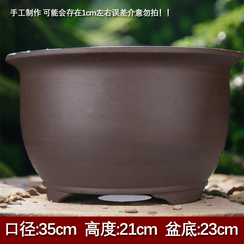 花盆陶瓷家用特大号室内君子兰花花盆紫砂花盆大号粗陶清仓捡漏