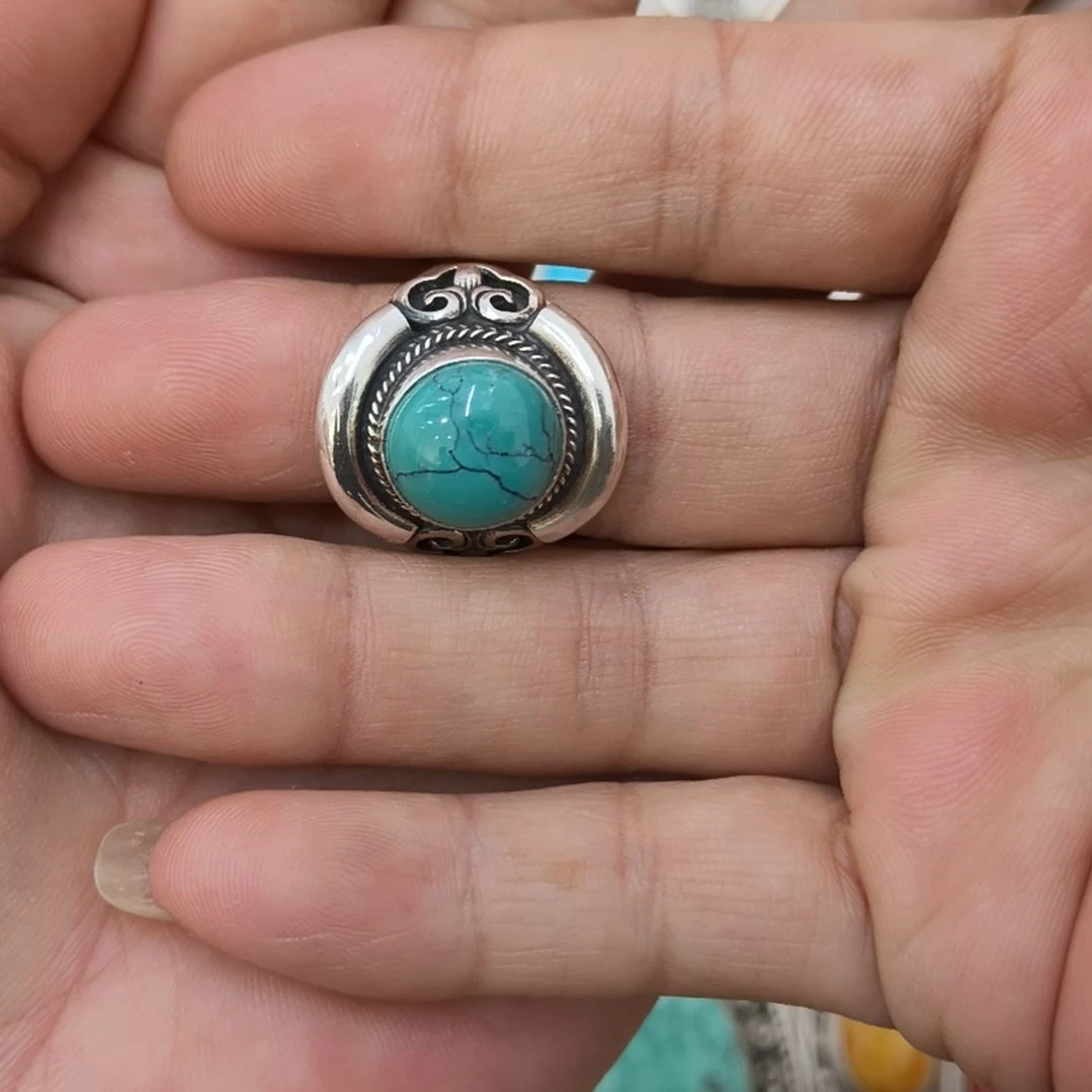 绿松石未镶嵌戒指