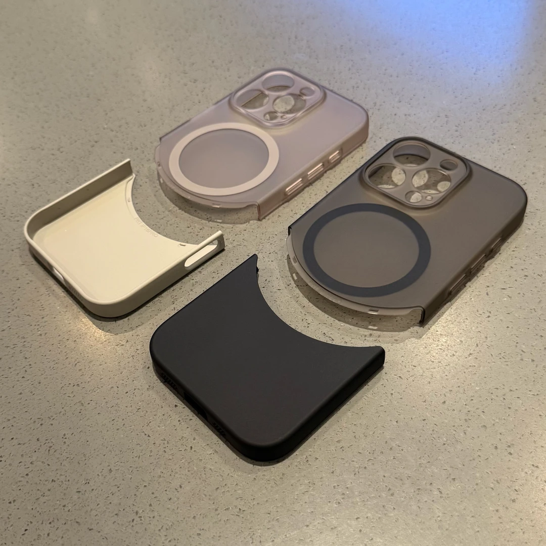 BANCA磨砂上下拼接磁吸壳适用iPhone16/15promax手机壳苹果13/14