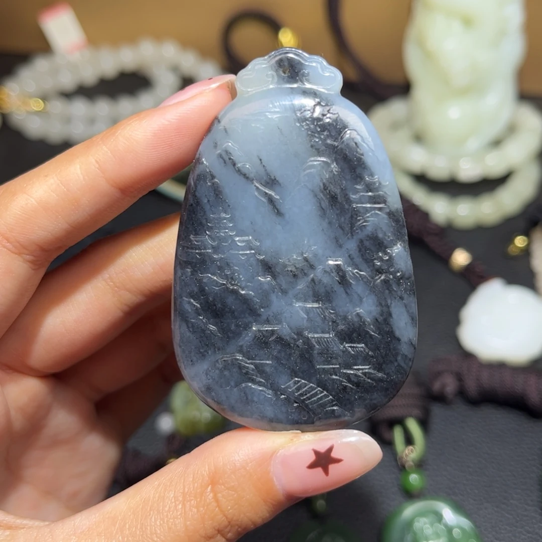 和田玉未镶嵌颈饰