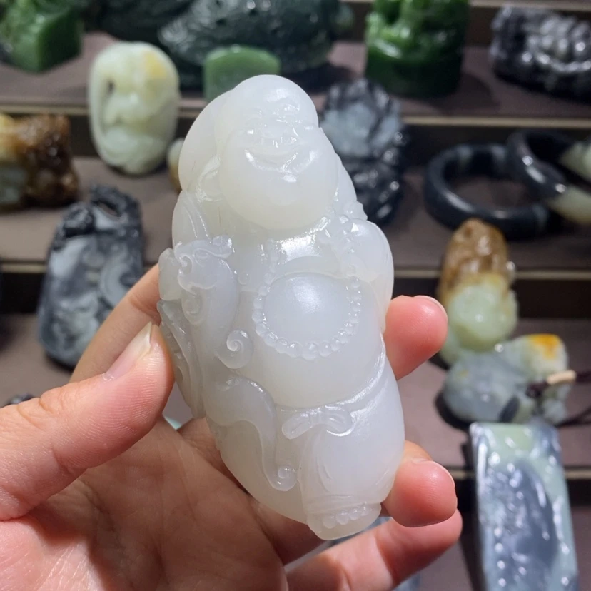 【闪购商品】和田玉把件未镶嵌魅*影定制