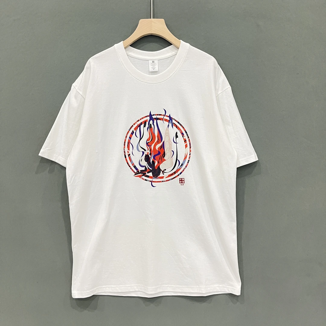 2025夏季圆领纯棉短袖T恤108