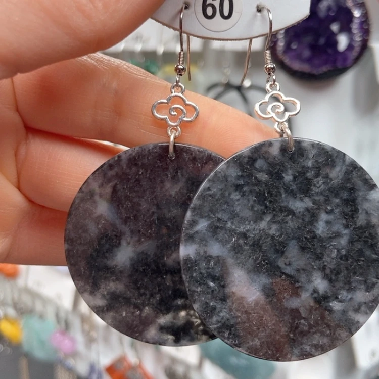 【闪购商品】翡翠耳饰银S925镶嵌耳饰