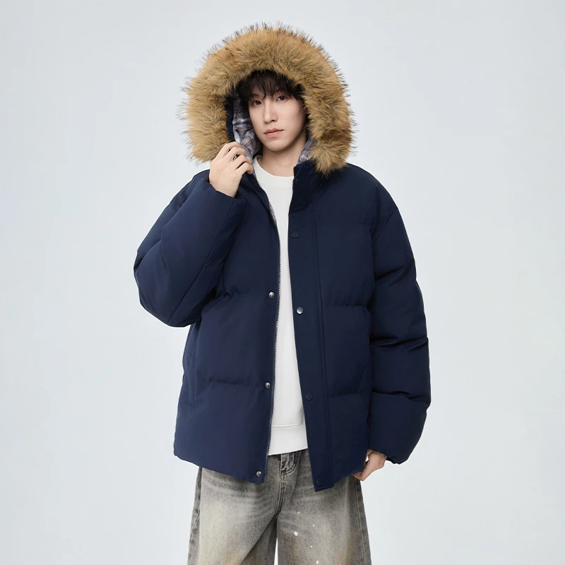 迈特优秋冬可拆卸毛衣设计棉服加厚青少年保暖连帽棉衣外套男 06