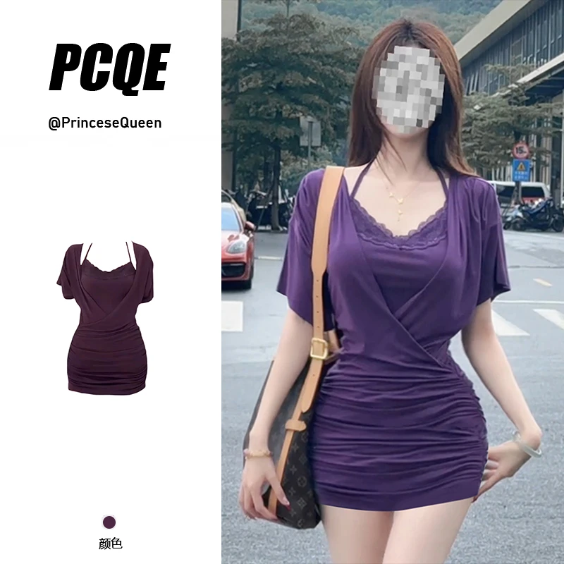 夏季纯欲显瘦蕾丝2025新款爆款气质款薄款洋气吊带连衣裙女后妈裙