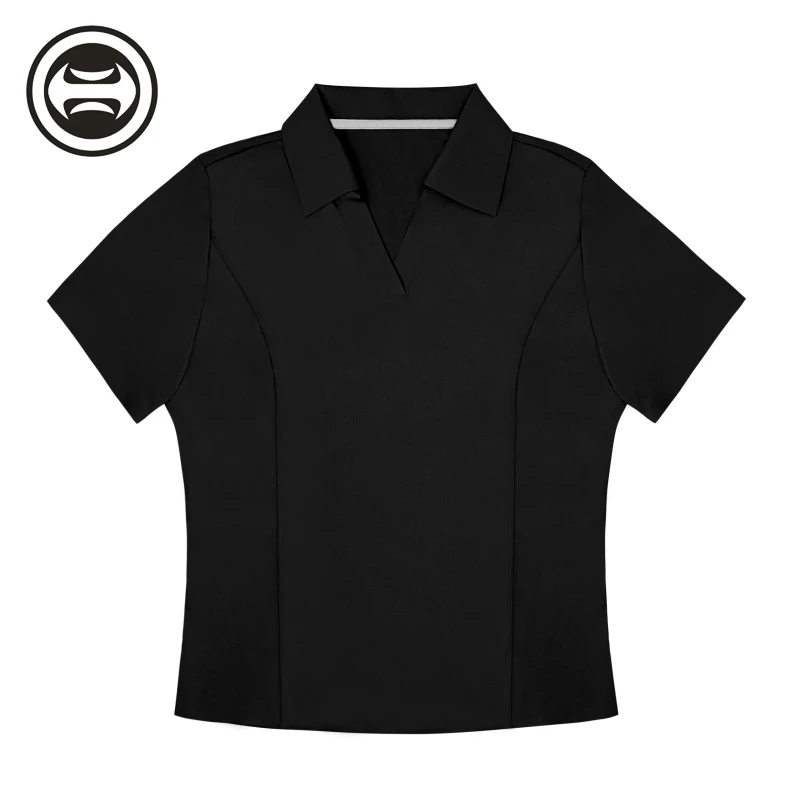 夏日户外 运动半袖翻领时尚无缝压胶POLO衫夏季跑步健身透气显瘦
