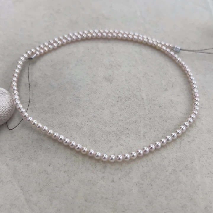 颈饰未镶嵌海水珍珠ak项链3-3.5mm