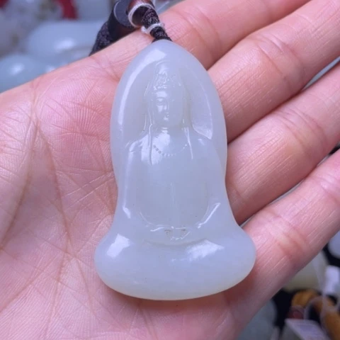 和田玉未镶嵌吊坠(不含链)