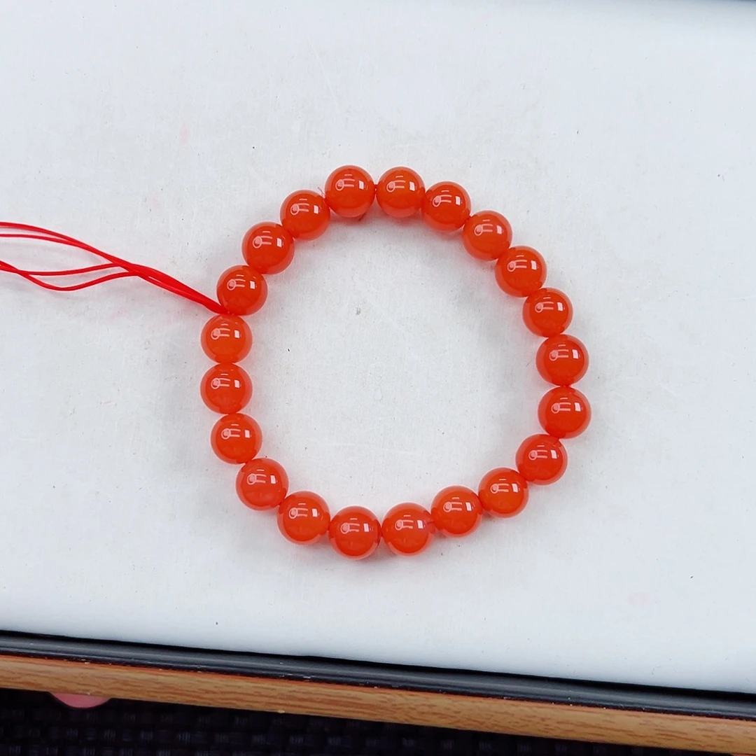 南红玛瑙未镶嵌天然保山杨柳滴水洞亮光手串收藏级卡9一条