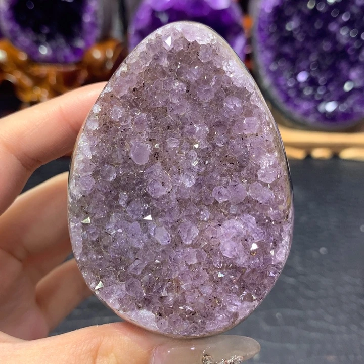 未镶嵌紫晶珠宝半成品7.福利大漏龙蛋
