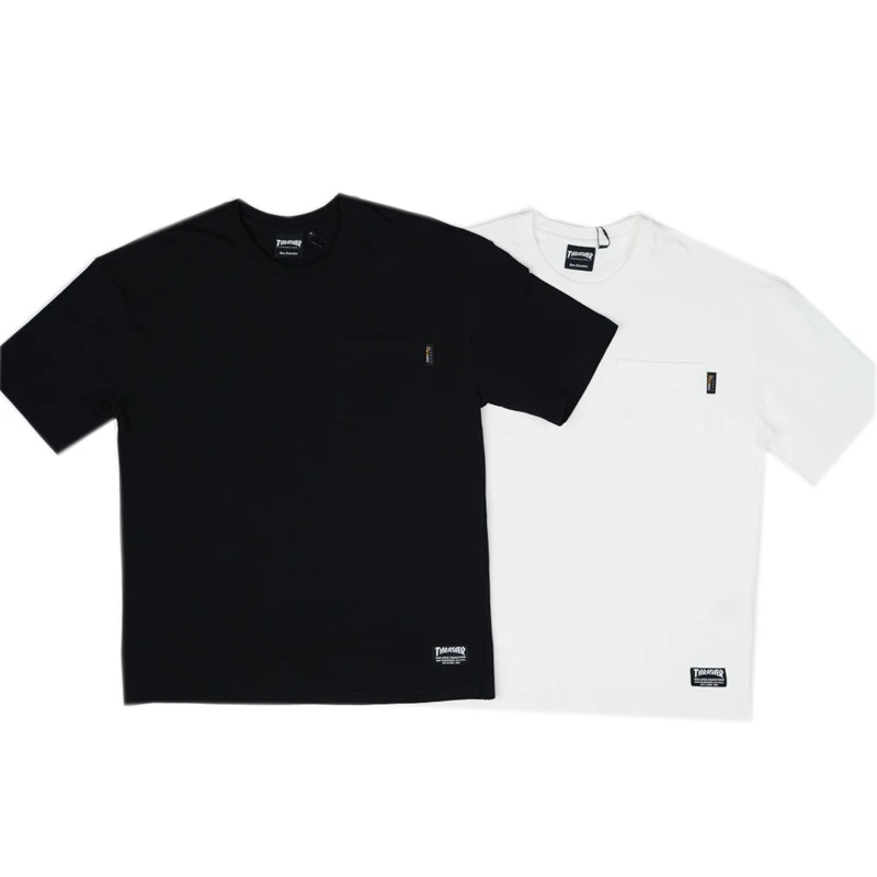 【THRASHER官方】CORDUR POCKET S/S T-SHIRT 纯色CORDURA口袋短袖
