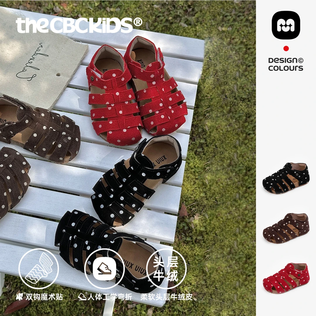 【Memv】波点罗马凉鞋软底休闲女鞋夏季宝宝公主鞋