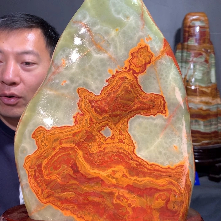 石材天然原石摆件