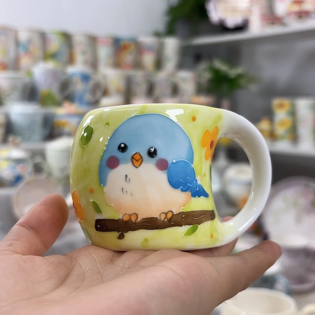 手绘高温釉下彩陶瓷
