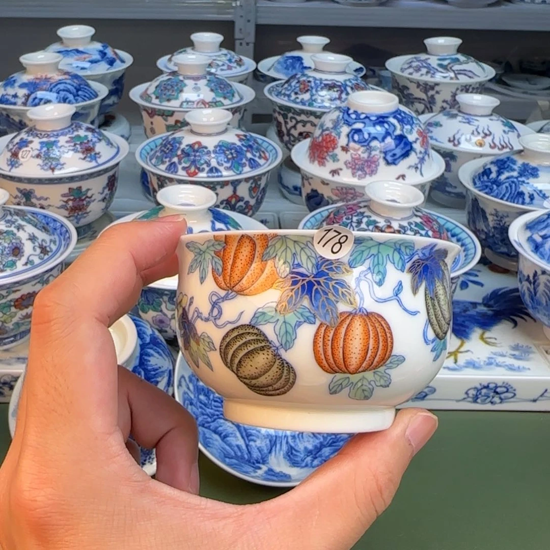 彦祖纯手工手绘茶具178