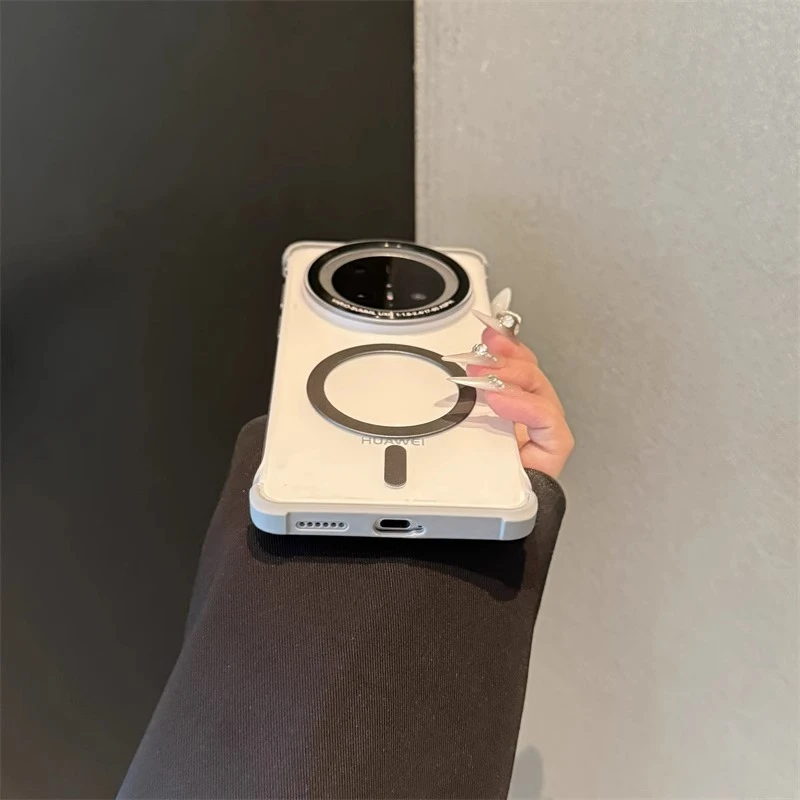 适用无边框华为mate70pro+手机壳磁吸散热新款60高级感保护套男女