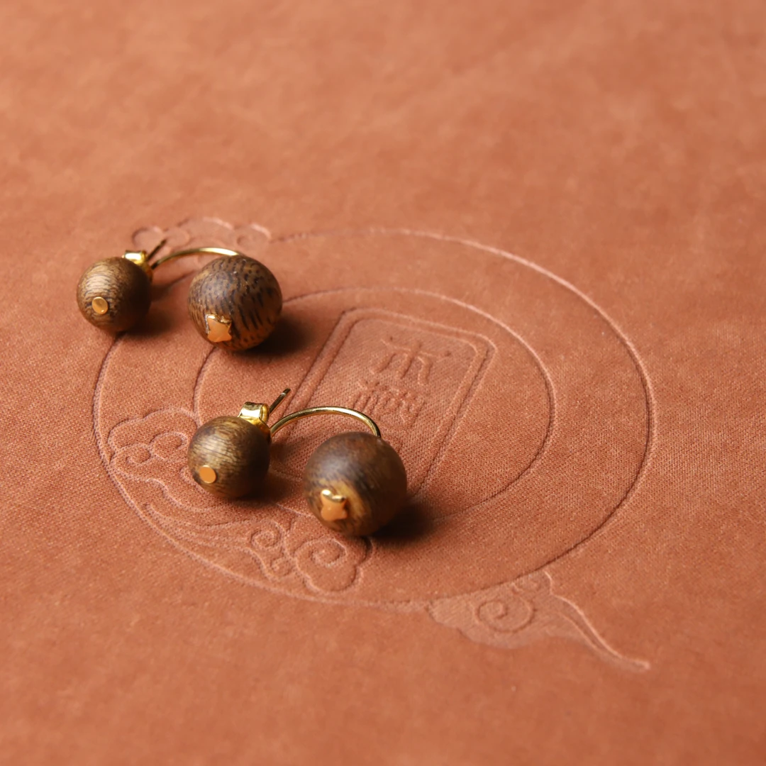 沉香【澳香】沉香新国风时尚耳饰