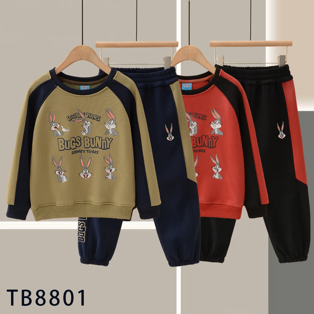 [YF]TB8801春秋重工刺绣卡通儿童套装